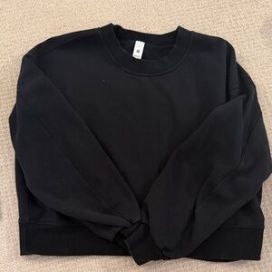 lululemon athletica Black Crewneck Sweater